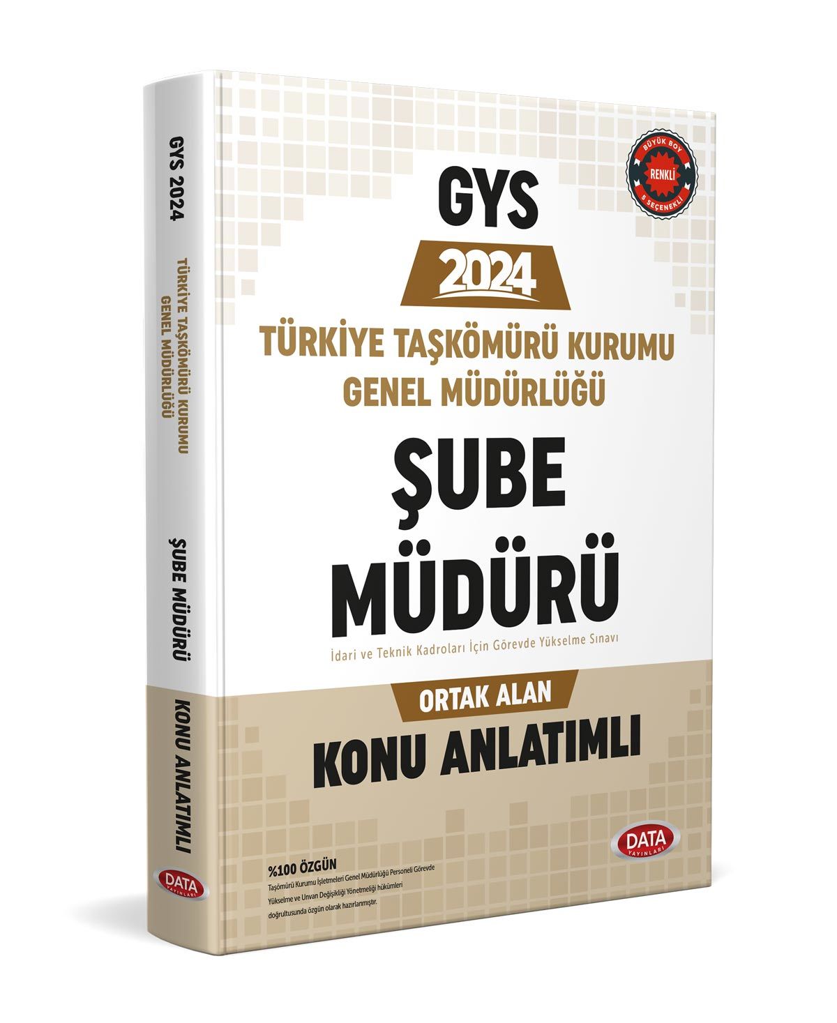 Türkiye Taşkömürü Kurumu Genel Müdürlüğü Şube Müdürü Ortak Alan Konu Anlatımlı Data Yayınları