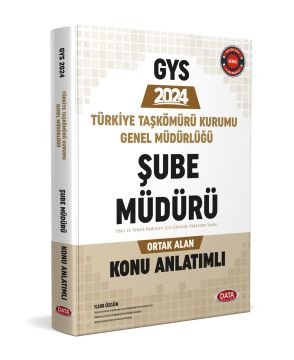 Türkiye Taşkömürü Kurumu Genel Müdürlüğü Şube Müdürü Ortak Alan Konu Anlatımlı Data Yayınları