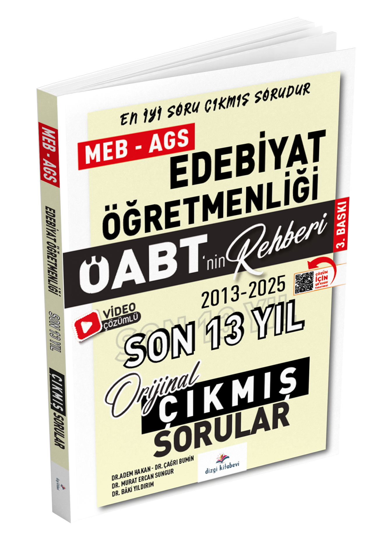 Dizgi Kitap 2026 Meb Ags ÖABT Edebiyat Öğretmenliği Öabt'nin Rehberi Konularına Göre Tasnif Edilmiş Son 13 Yıl Orijinal Video Çözümlü Çıkmış Sınav Soruları
