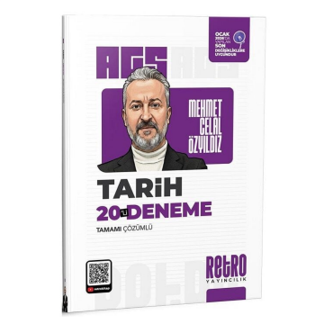 Retro Yayıncılık 2026 MEB-AGS Tarih 20 Deneme Çözümlü - Mehmet Celal Özyıldız