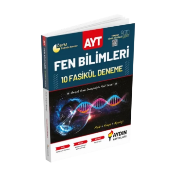 Aydın Yayınları AYT Fen Bilimleri Fasikül 10 Deneme Çözümlü