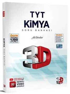 3D Yayınları TYT Kimya Soru Bankası Video Çözümlü