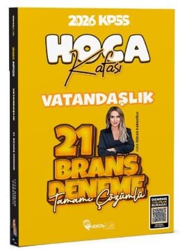 2026 KPSS Vatandaşlık 21 Deneme Çözümlü - Esra Özkan Karaoğlu Hoca Kafası Yayınları