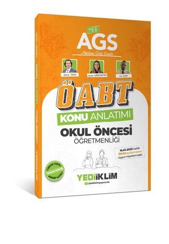 2025 MEB AGS ÖABT Okul Öncesi Öğretmenliği Konu Anlatımı Yediiklim Yayınları