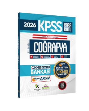 2026 FULL KPSS Lisans-Önlisans-Ortaöğretim Coğrafya’nın Kara Kutusu ÖSYM Çıkmış Soru Bankası Son 15 Yıl İnformal Yayınları