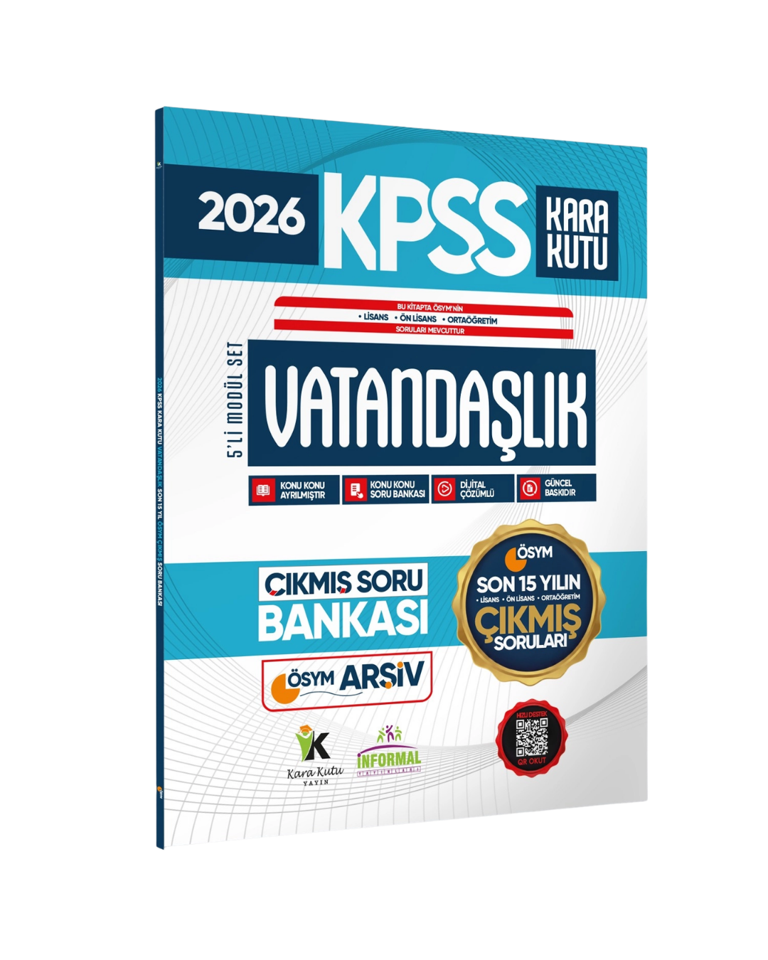 2026 FULL KPSS Lisans -Önlisans-Ortaöğretim Vatandaşlık Kara Kutu ÖSYM Çıkmış Soru Bankası Son 15 Yıl İnformal Yayınları