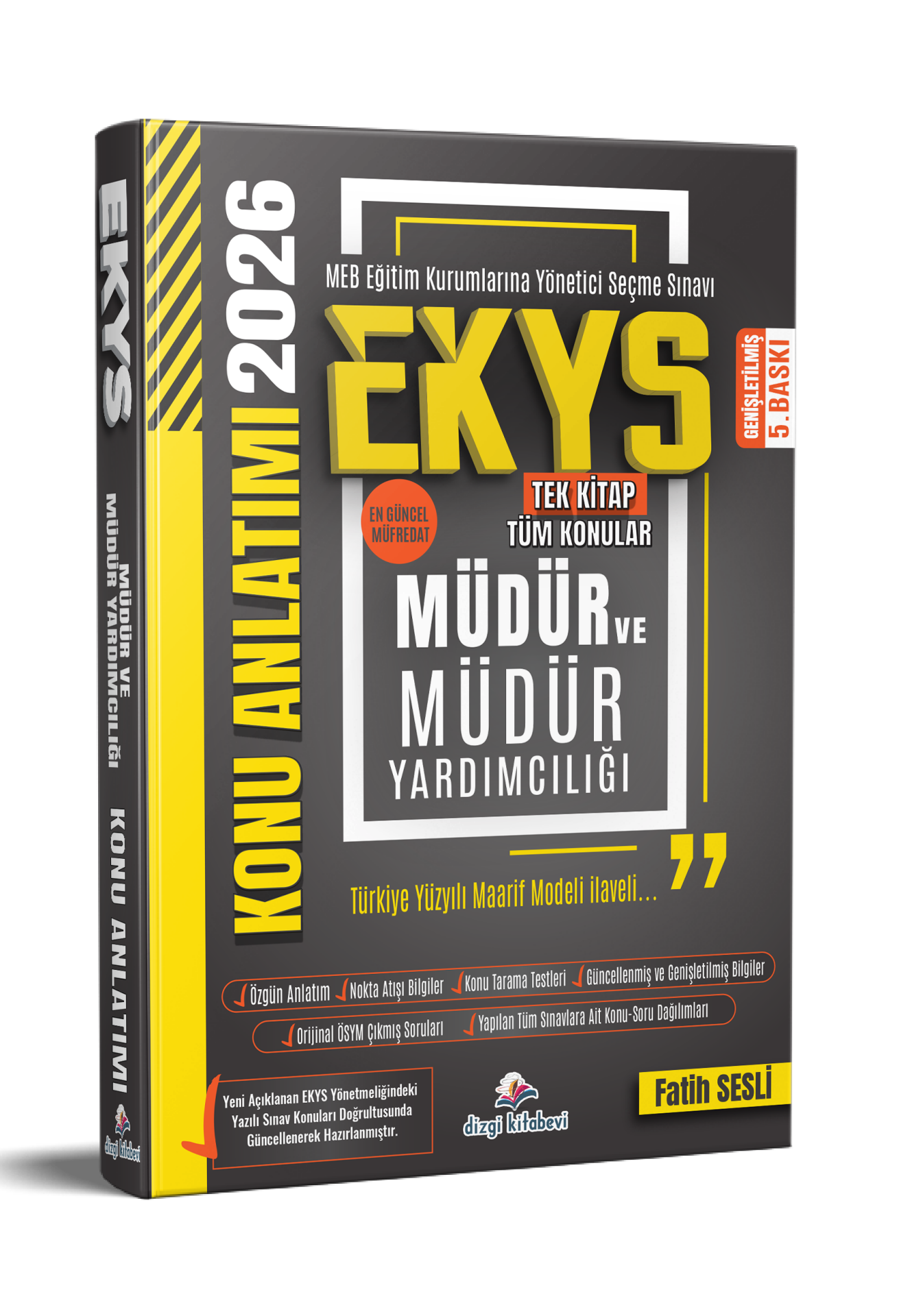 Dizgi Kitap 2026 MEB EKYS Müdür ve Müdür Yardımcılığı Konu Anlatımı Fatih Sesli Genişletilmiş 5. Baskı