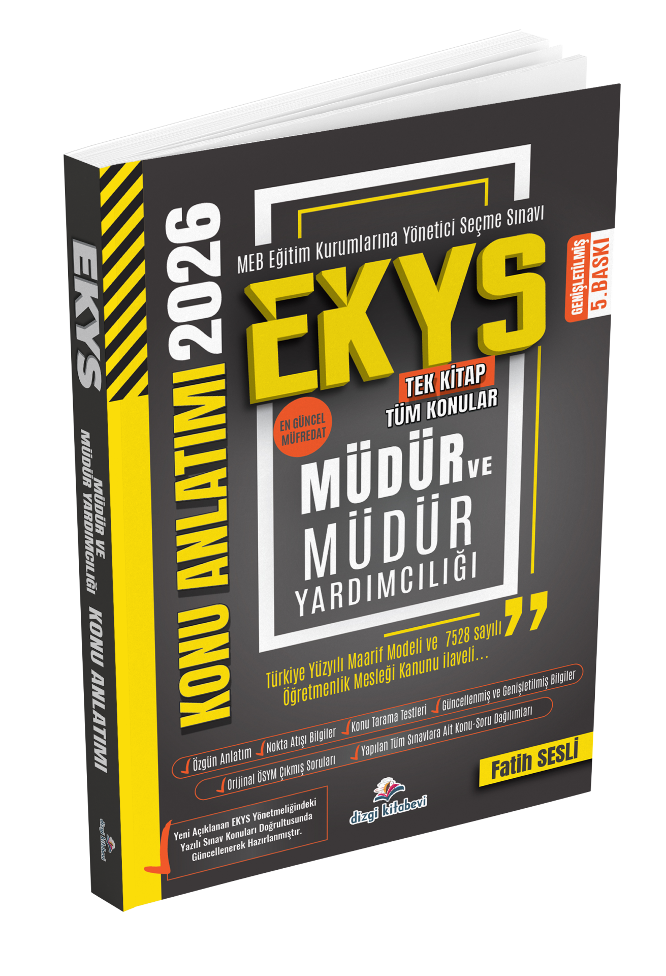 Dizgi Kitap 2026 MEB EKYS Müdür ve Müdür Yardımcılığı Konu Anlatımı Fatih Sesli Genişletilmiş 5. Baskı