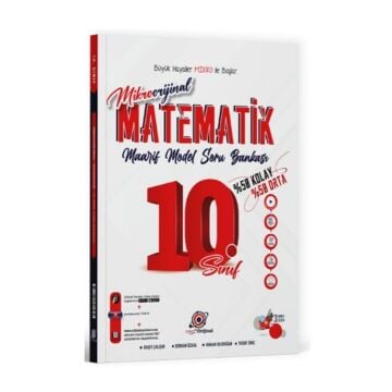 Orijinal Yayınları Orijinal Mikro 10. Sınıf Matematik Maarif Model Soru Bankası Raşit Çalışır