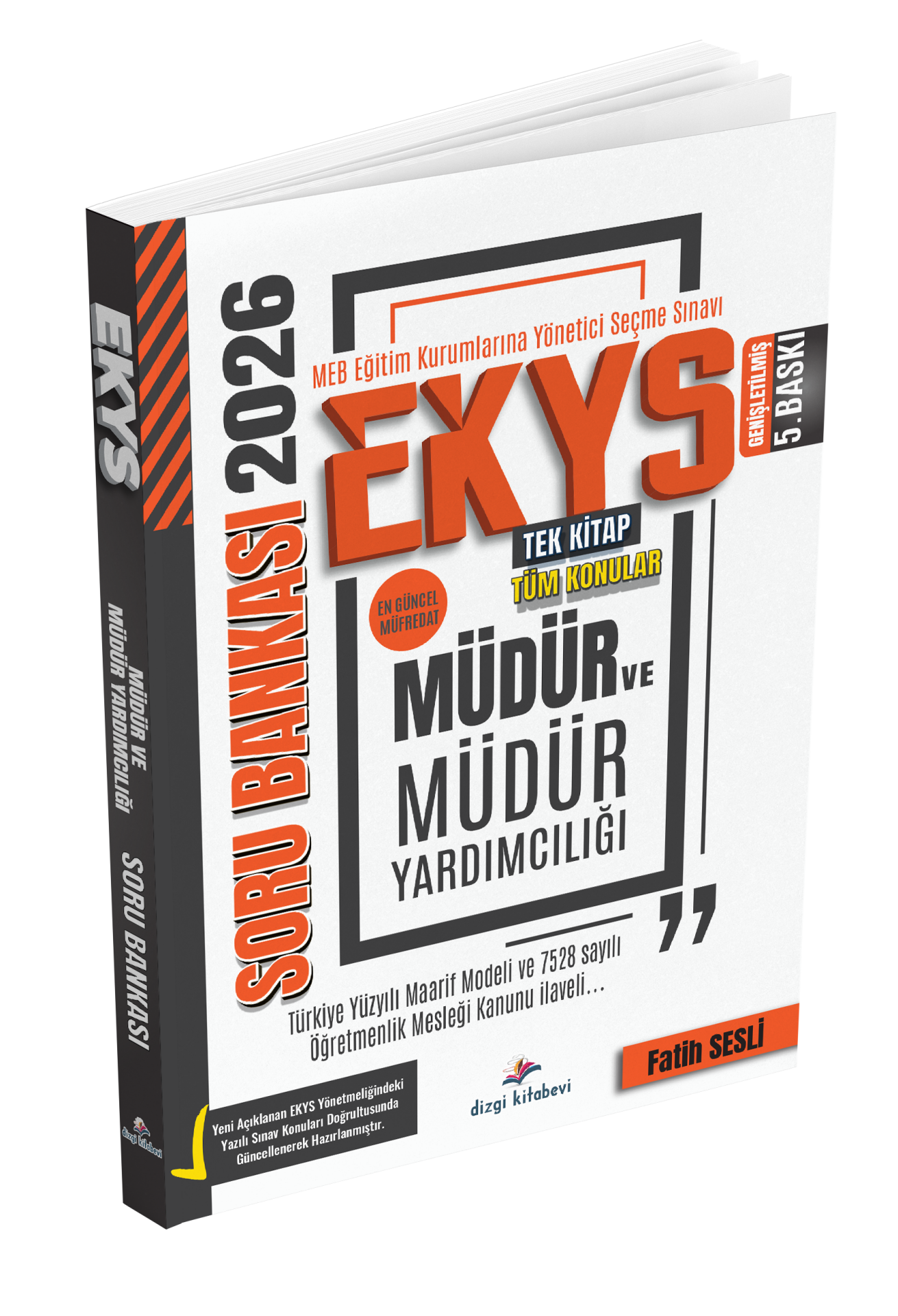 Dizgi Kitap 2026 MEB EKYS Müdür ve Müdür Yardımcılığı Soru Bankası Fatih Sesli Genişletilmiş 5. Baskı