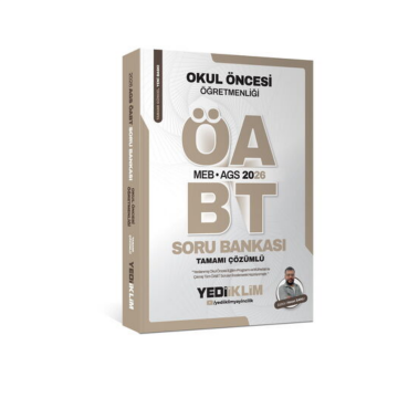 Yediiklim Yayınları 2026 MEB-AGS ÖABT Okul Öncesi Öğretmenliği Soru Bankası Tamamı Çözümlü Hasan SANLI