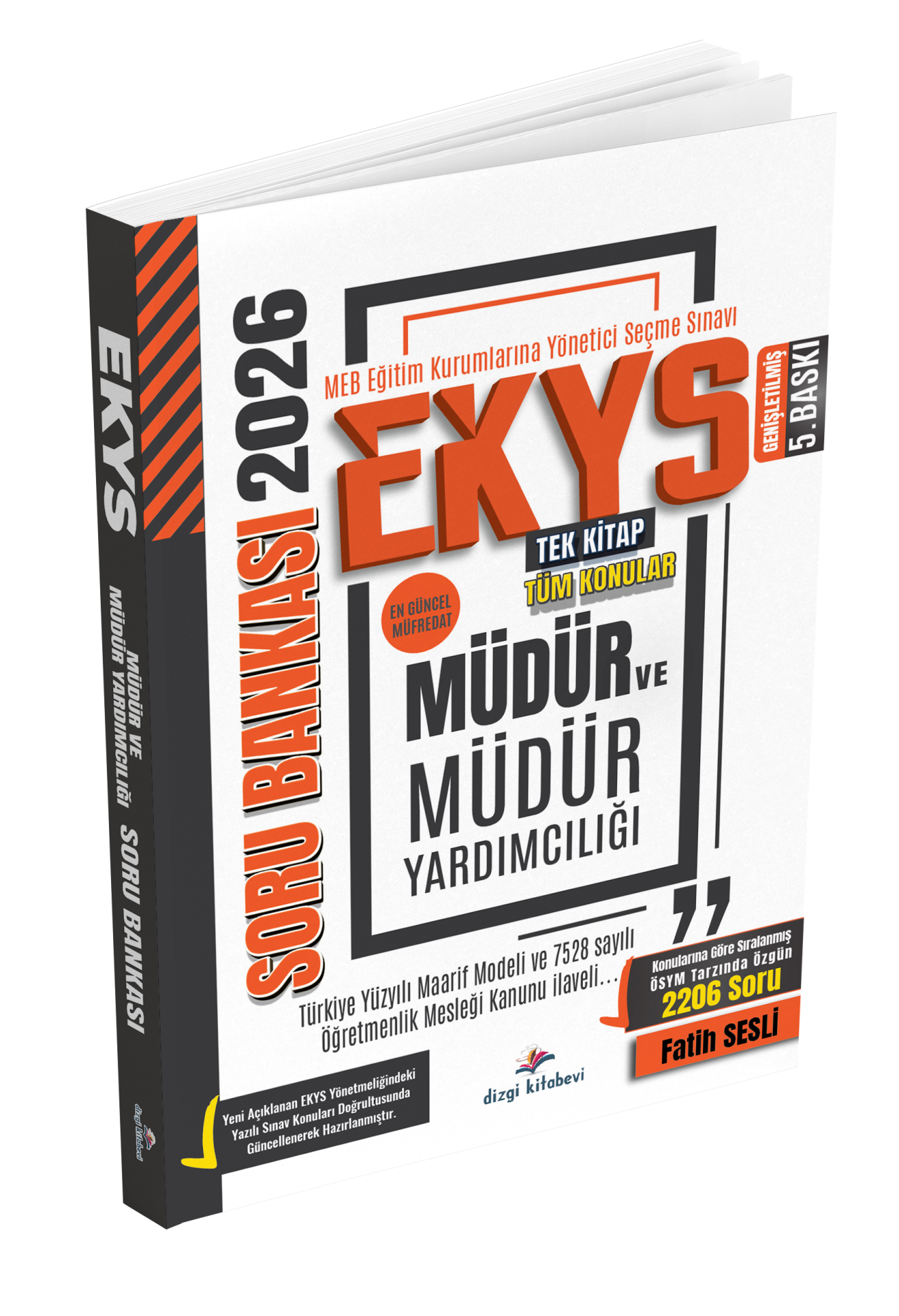 Dizgi Kitap 2026 MEB EKYS Müdür ve Müdür Yardımcılığı Soru Bankası Fatih Sesli Genişletilmiş 5. Baskı
