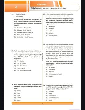 Dizgi Kitap 2026 MEB EKYS Müdür ve Müdür Yardımcılığı Tamamı Çözümlü 5`li Deneme Fatih Sesli 5. Baskı