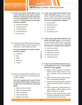Dizgi Kitap 2026 MEB EKYS Müdür ve Müdür Yardımcılığı Tamamı Çözümlü 5`li Deneme Fatih Sesli 5. Baskı