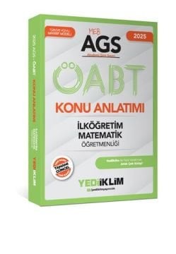 Yediiklim Yayınları 2025 MEB-AGS ÖABT İlköğretim Matematik Öğretmenliği Konu Anlatımı