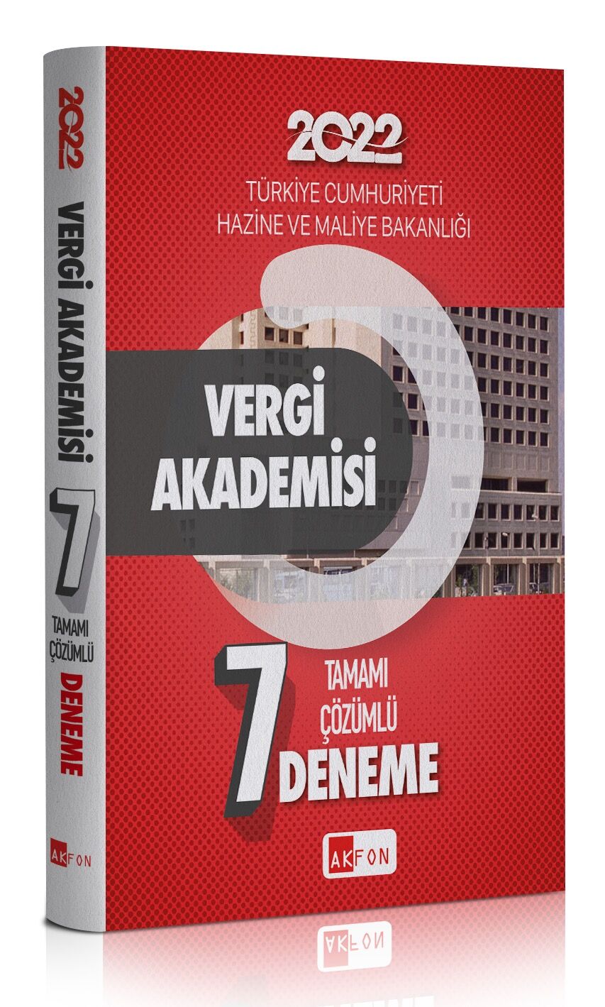 Vergi Akademisi Kurum içi Gelir Uzmanlığı Özel Sınavı 7 Çözümlü Deneme Sınavı Temmuz 2022
