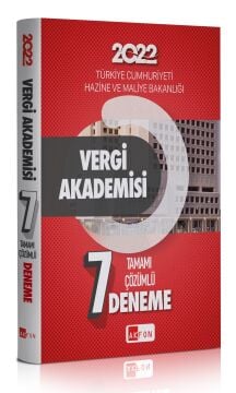 Vergi Akademisi Kurum içi Gelir Uzmanlığı Özel Sınavı 7 Çözümlü Deneme Sınavı Temmuz 2022