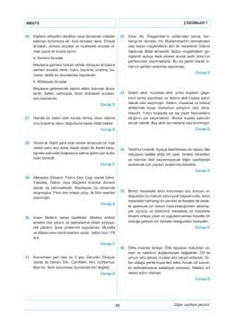Dizgi Kitap 2026 Diyanet İşleri Başkanlığı Mesleki Bilgiler Seviye Tespit Sınavı MBSTS Tamamı Çözümlü 7 Deneme Sınavı Esra Işık Kulp Zarif Muallime