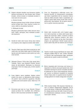 Dizgi Kitap 2026 Diyanet İşleri Başkanlığı Mesleki Bilgiler Seviye Tespit Sınavı MBSTS Tamamı Çözümlü 7 Deneme Sınavı Esra Işık Kulp Zarif Muallime