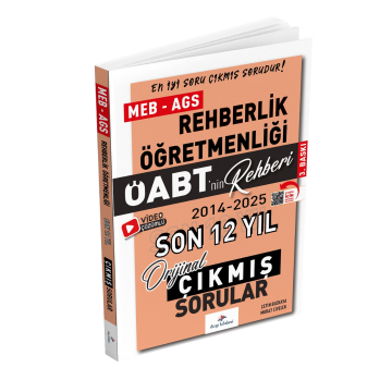 Dizgi Kitap 2026 MEB-AGS ÖABT Rehberlik Öğretmenliği ÖABT'nin Rehberi Konularına Göre Tasnif Edilmiş Son 12 Yıl Orijinal Video Çözümlü Çıkmış Sınav Soruları