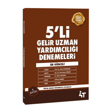 4T Yayınları GUY Gelir Uzman Yardımcılığı 5 li Deneme