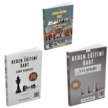 CN Akademi 2025 ÖABT Beden Eğitimi Öğretmenliği Cep Kitabı, Soru Bankası ve 5 Deneme Seti Dr. Can Nakip