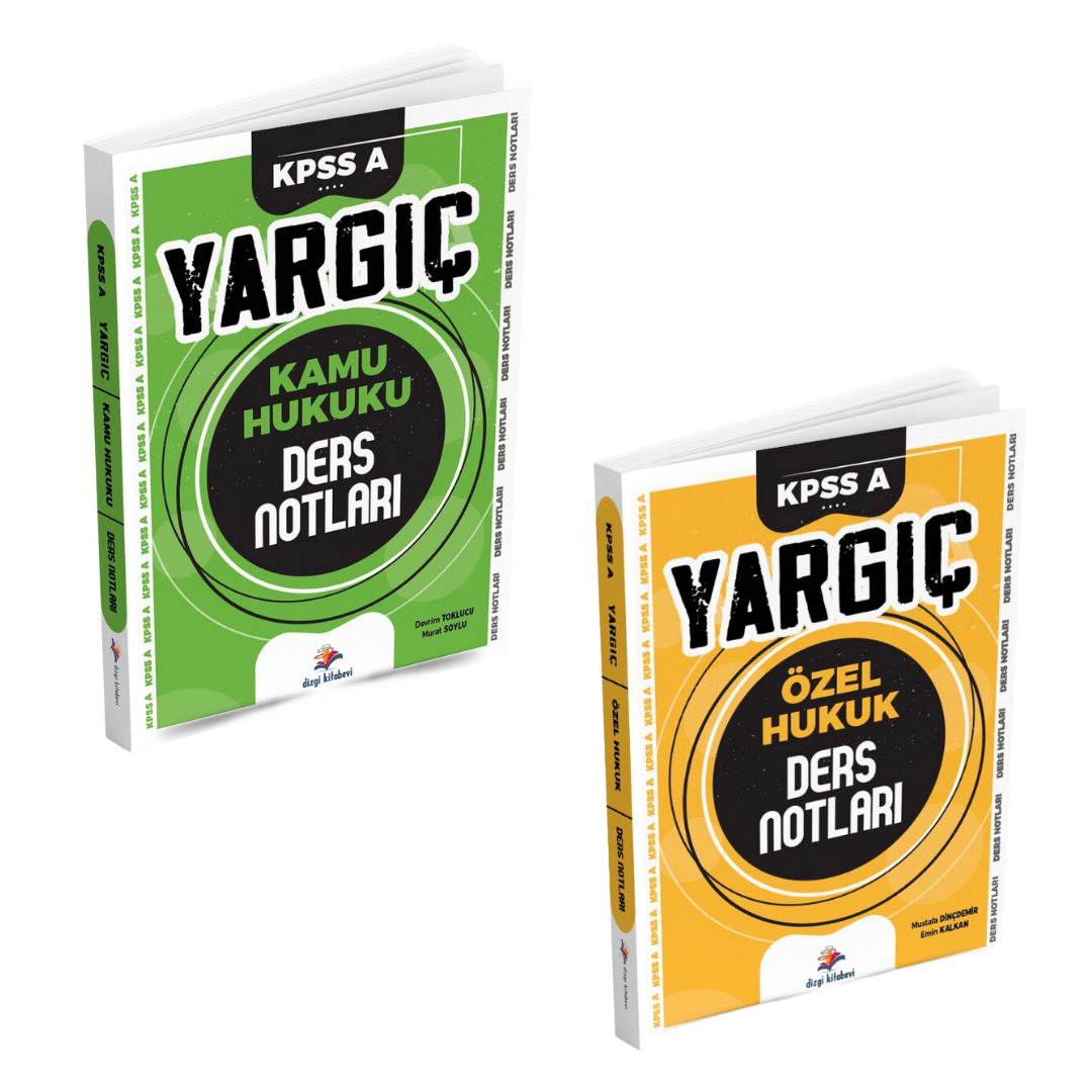 Dizgi Kitap Yargıç Kpss A Kamu Hukuku ve Özel Hukuk Ders Notları Seti 2025