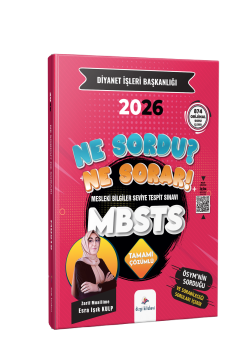 Dizgi Kitap 2026 Diyanet İşleri Başkanlığı Mesleki Bilgiler Seviye Tespit Sınavı MBSTS Tamamı PDF Çözümlü Soru Bankası Zarif Muallime Esra Işık Kulp