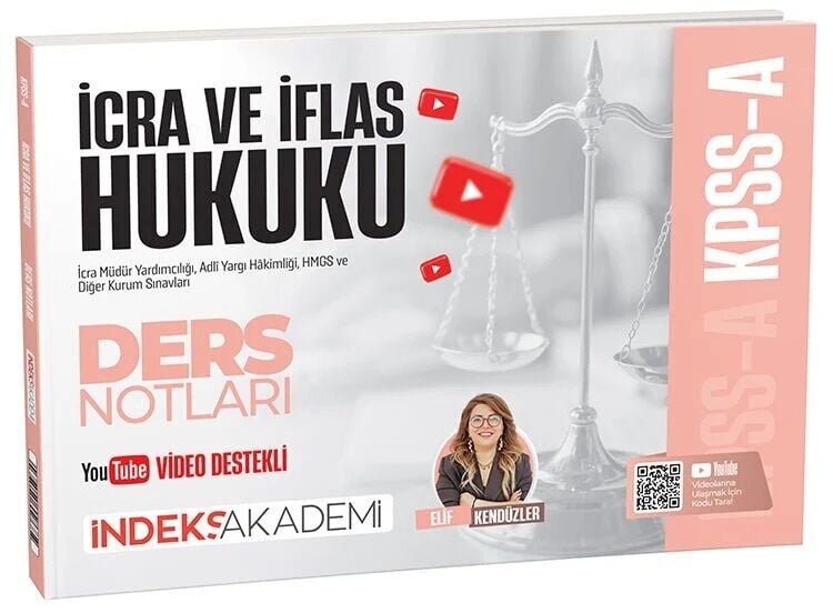 İndeks Akademi KPSS A Grubu İcra ve İflas Hukuku Video Ders Notları - Elif Kendüzler İndeks Akademi Yayıncılık