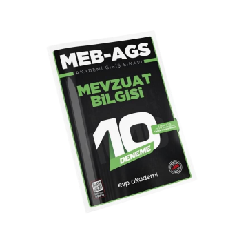 MEB-AGS Mevzuat Bilgisi 10 Deneme Çözümlü EVP Akademi (8 Ocak Duyurusuna Uygun)