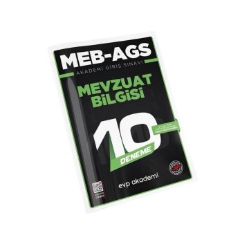 EVP Akademi MEB-AGS Mevzuat Bilgisi 10 Deneme Çözümlü (8 Ocak Duyurusuna Uygun)