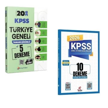 Dizgi Kitap 2026 KPSS Türkiye Geneli 5 Deneme Sınavı ve Tekrar Akademi 10 Deneme Çözümlü Seti