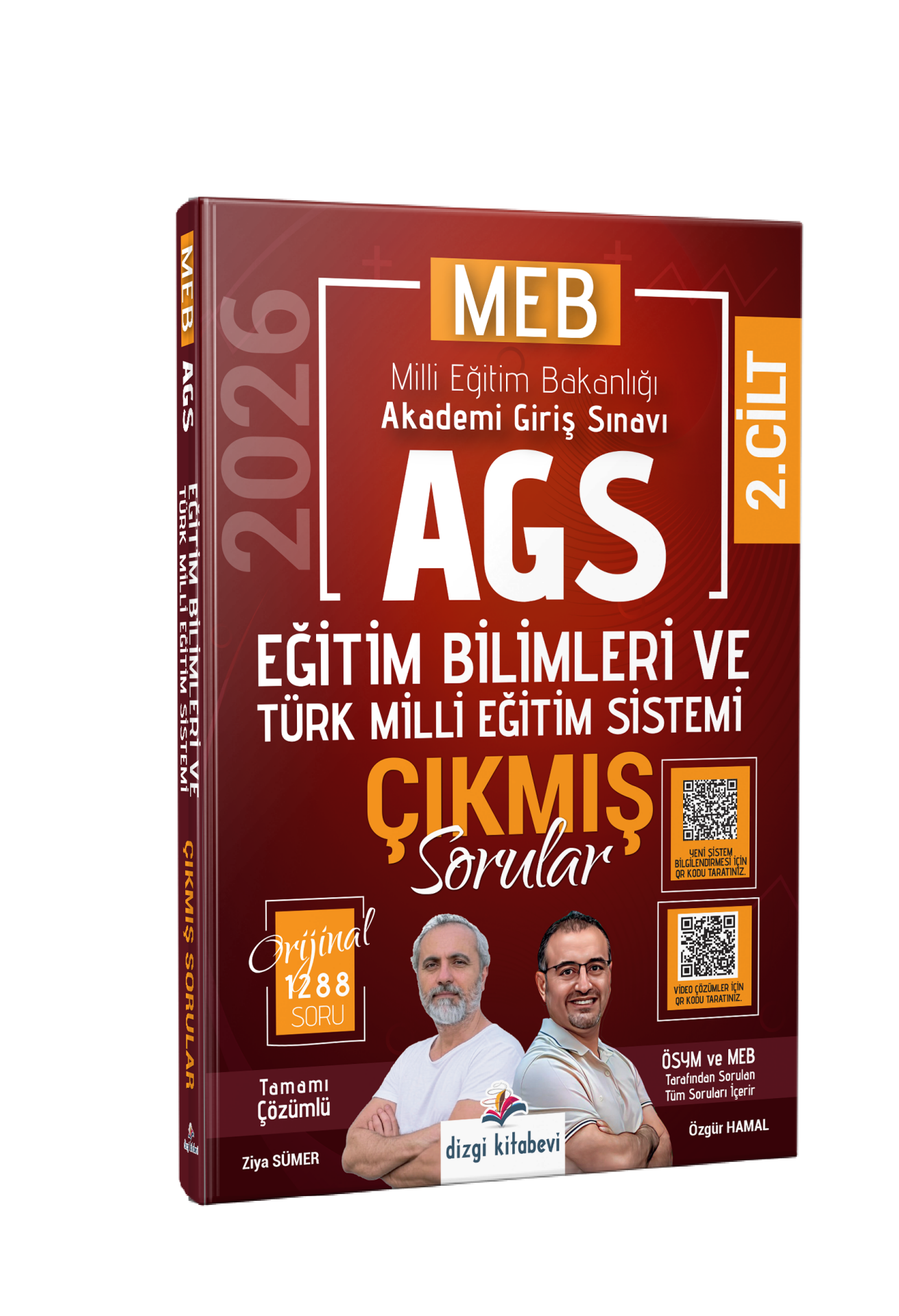 Dizgi Kitap 2026 MEB AGS Tamamı Video Çözümlü Eğitim Bilimleri ve Türk Milli Eğitim Sistemi Çıkmış Sorular 2. Cilt Ziya Sümer Özgür Hamal