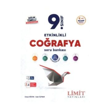 Limit Yayınları 9. Sınıf Coğrafya Etkinlikli Maarif Soru Bankası Cüneyt Kösten Kadir Üçpınar