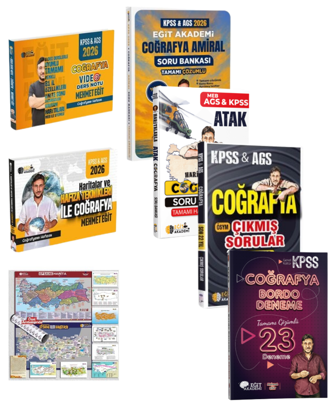 2026 KPSS MEB-AGS Kazandıran Coğrafya Seti Mehmet Eğit Eğit Akademi