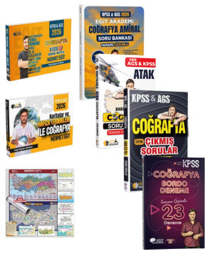 2026 KPSS MEB-AGS Kazandıran Coğrafya Seti Mehmet Eğit Eğit Akademi