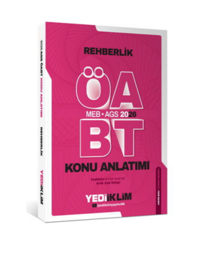 2026 MEB AGS ÖABT Rehberlik Konu Anlatımı Yediiklim Yayınları