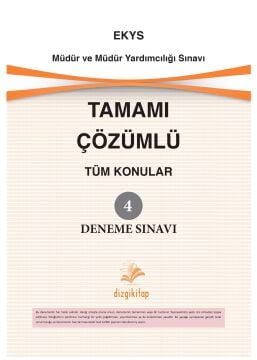 Dizgi Kitap 2026 MEB EKYS Müdür ve Müdür Yardımcılığı 5 Deneme ve Son 7 Yıl Tamamı Qr Çözümlü Çıkmış Sorular Seti Fatih Sesli 5. Baskı