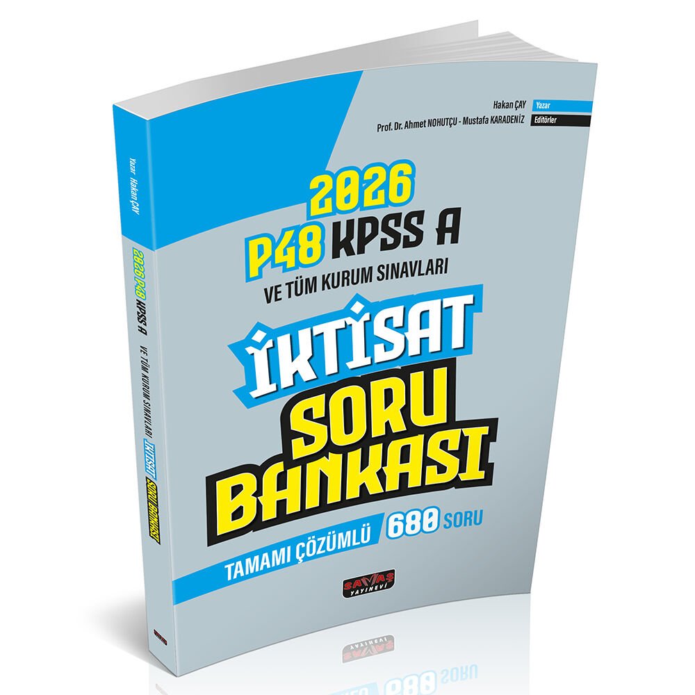 P48 KPSS A Grubu İktisat Tamamı Çözümlü Soru Bankası Savaş Yayınları