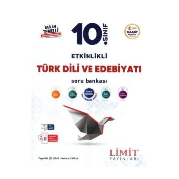Limit Yayınları 10. Sınıf Türk Dili ve Edebiyatı Etkinlikli Maarif Soru Bankası Feyzullah Çelikbağ Mehmet Saylan