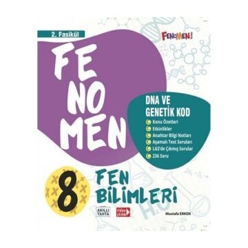 Fenomen Okul Yayınları 8. Sınıf LGS Fen Bilimleri Dna ve Genetik Kod 2. Fasikül Mustafa Erken