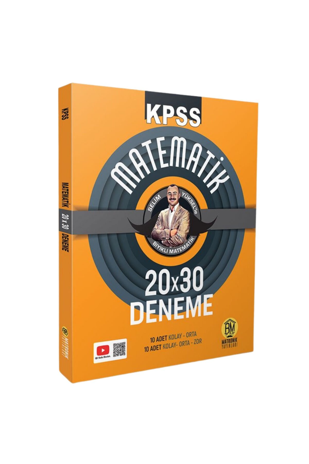 KPSS Matematik 20x30 Deneme Sınavı Bıyıklı Matematik Matronik Yayınları