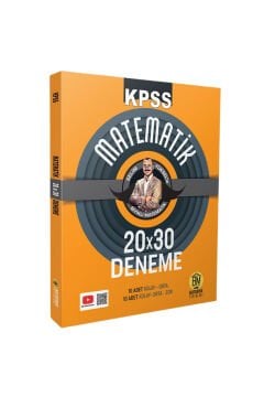 KPSS Matematik 20x30 Deneme Sınavı Bıyıklı Matematik Matronik Yayınları