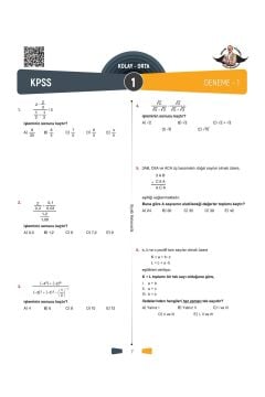 KPSS Matematik 20x30 Deneme Sınavı Bıyıklı Matematik Matronik Yayınları