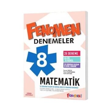 Fenomen Okul Yayınları 8. Sınıf Matematik Fenomen 28 li Deneme Soner Koca, Vezir Kurtaran