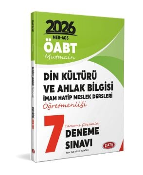 2026 ÖABT Din Kültürü ve Ahlak Bilgisi DKAB/İHL Tamamı Çözümlü 7 Deneme Sınavı Data Yayınları