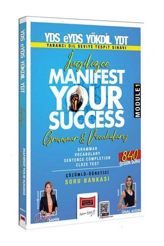 2025 YDS eYDS YÖKDİL YDT İngilizce Manifest Your Success Grammar & Vocabulary (Module 1) Yargı Yayınları