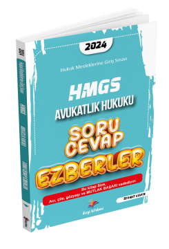 Dizgi Kitap HMGS Avukatlık Hukuku Soru Cevap Ezberler 2024