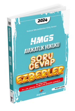 Dizgi Kitap 2024 HMGS Avukatlık Hukuku Soru Cevap Ezberler