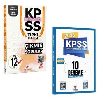 Dizgi Kitap 2026 KPSS Genel Yetenek Genel Kültür Son 12 Yıl Çıkmış Sorular ve Tekrar Akademi 10 Deneme Çözümlü Seti
